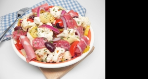 Zesty Cauliflower Antipasto Salad