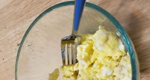 Fluffy Microwave Scrambled Eggs