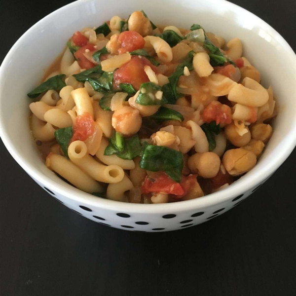 Garbanzo Tomato Pasta Soup