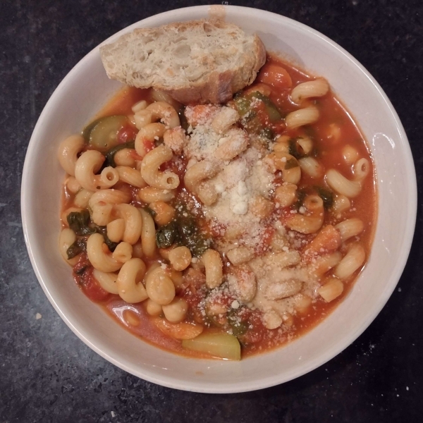 Garbanzo Tomato Pasta Soup