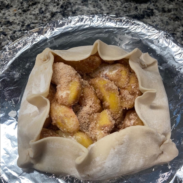 Peach Pie with Frozen Peaches