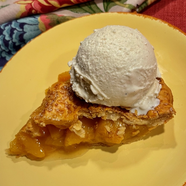 Peach Pie with Frozen Peaches