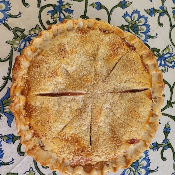 Peach Pie with Frozen Peaches