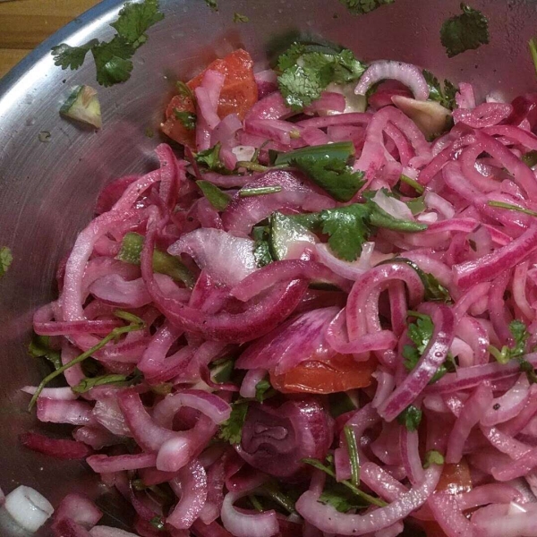 Peruvian Pickled Onions (Salsa Criolla)