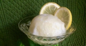 No-Churn Lemon-Basil Sorbet
