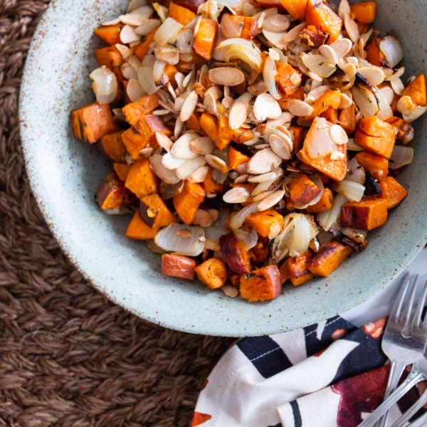 Roasted Sweet Potatoes & Onions