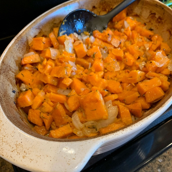 Roasted Sweet Potatoes & Onions