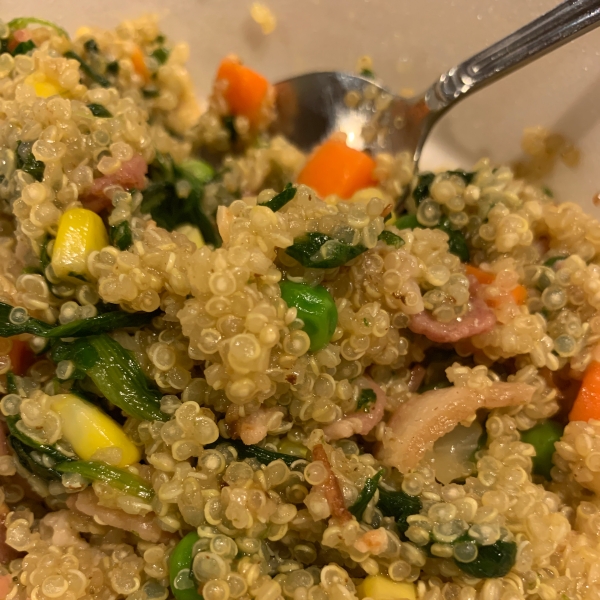 Bacon Spinach Quinoa