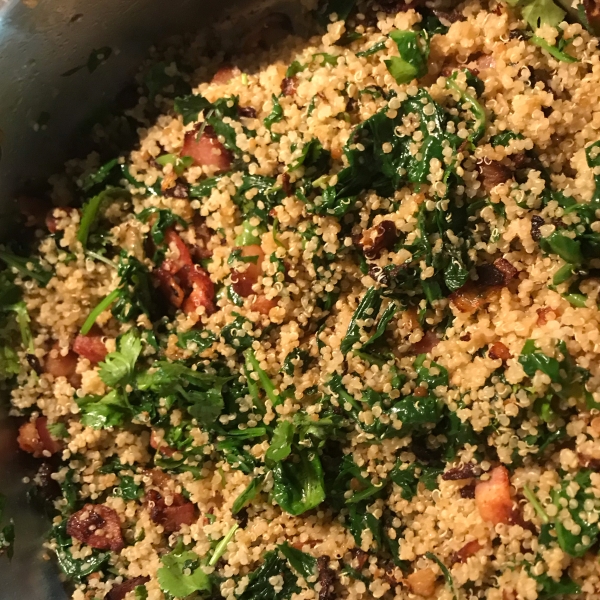 Bacon Spinach Quinoa