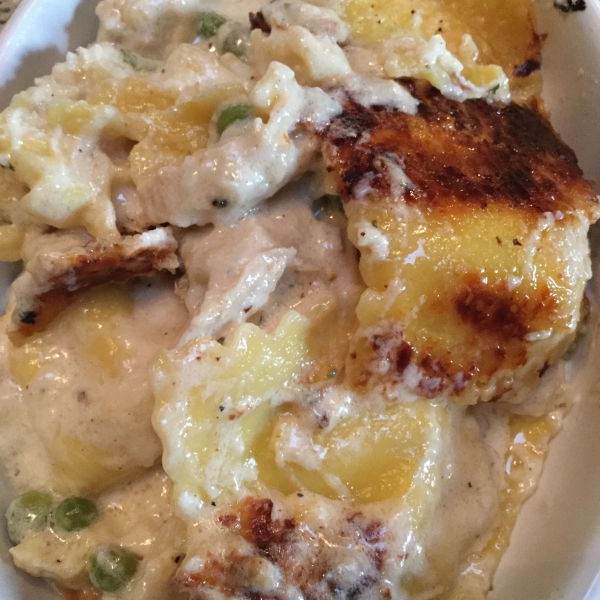 K-Dub's Alfredo Ravioli Bake