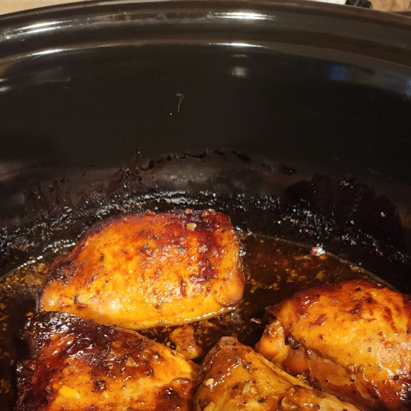 Honey-Garlic Slow Cooker Chicken Thighs