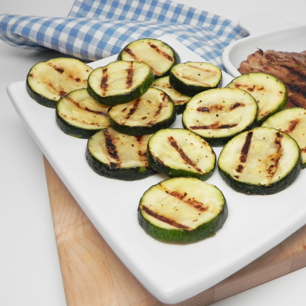 Easy Pan-Grilled Zucchini with Lemon Pepper