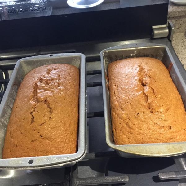 Baked Pumpkin Bread