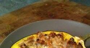 Delicata Squash with Nut Stuffing