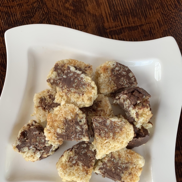 Coconut-Caramel-Chocolate Crispy Treats