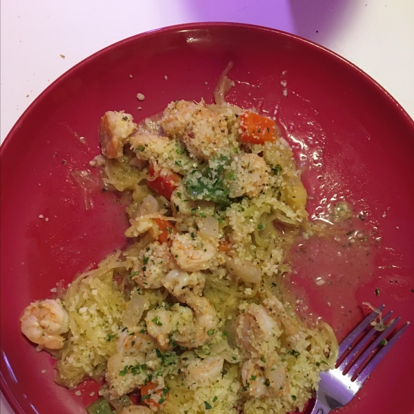 Shrimp Scampi with Spaghetti Squash