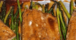 Soy Honey Glazed Salmon with Asparagus