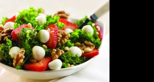 Fresh Mozzarella Strawberry Kale Salad