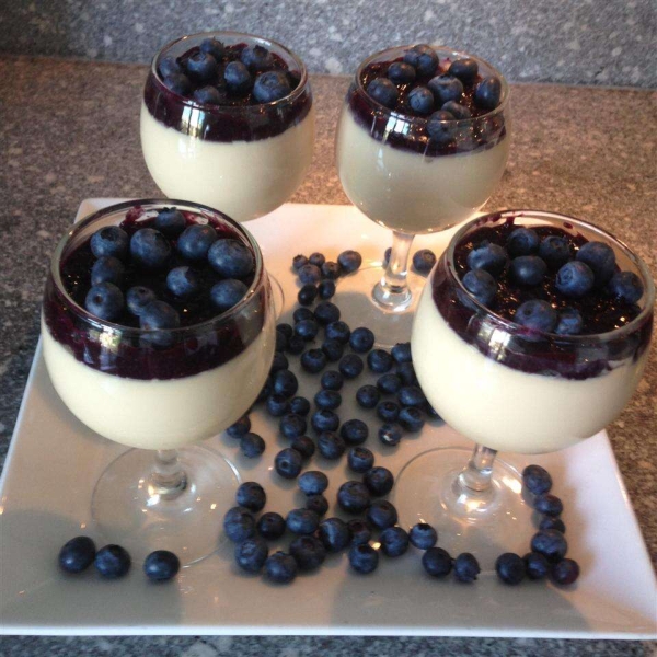 Panna Cotta with Berry Sauce