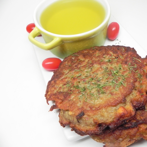 Potato Pancakes with Pickle Juice