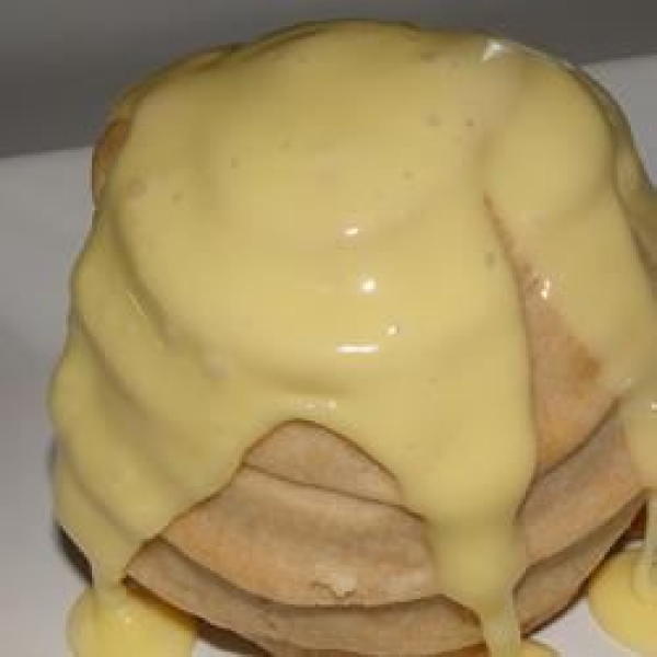 Peach Beehives with Hard Sauce
