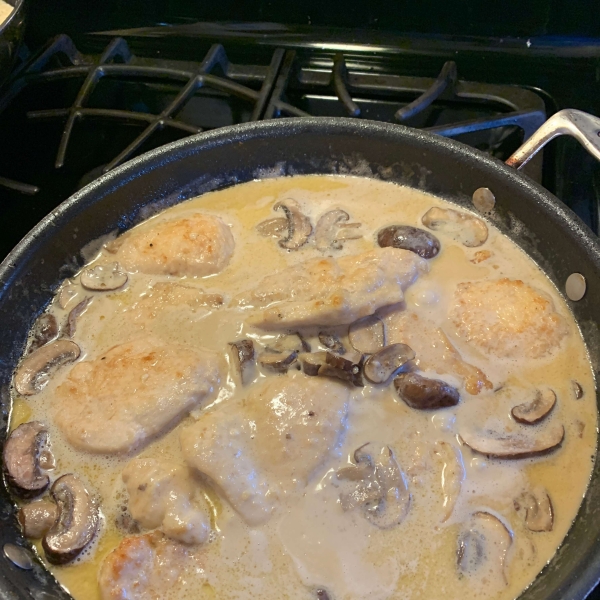 Chicken with a Creamy Marsala Sauce