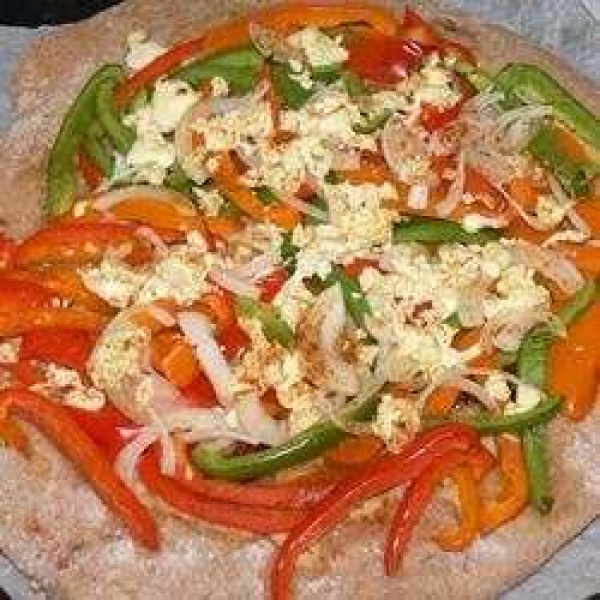 Pepper, Onion & Feta Pizza