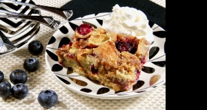 Blueberry Croissant Bread Pudding