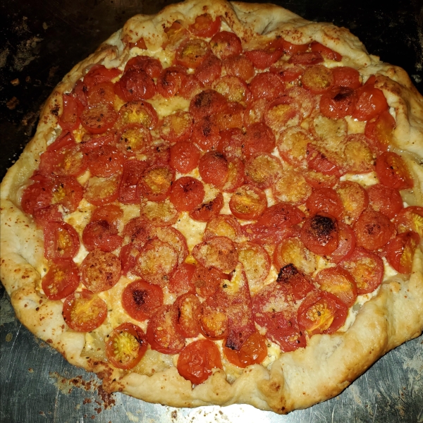 Cherry Tomato and Cheese Galette