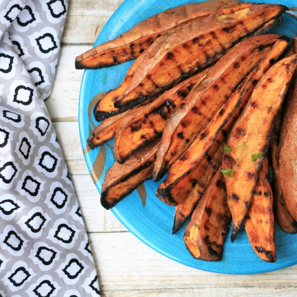 Grilled Sweet Potato Wedges