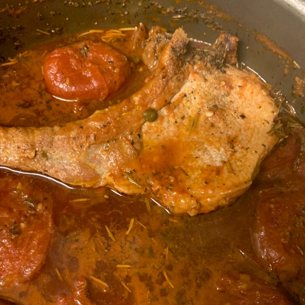 Stewed Tomato Pork Chops