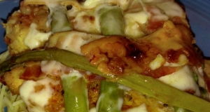 Quick Chicken with Asparagus and Provolone