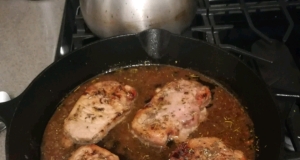 Apple Cider and Spice Pork Chops