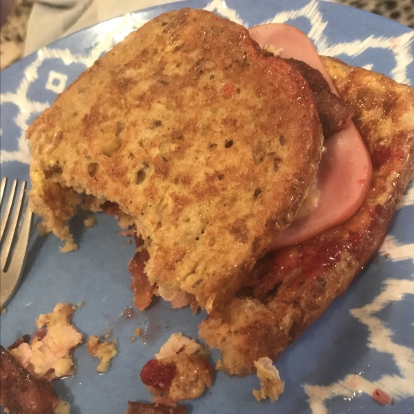 Monte Cristo Sandwich with Bacon