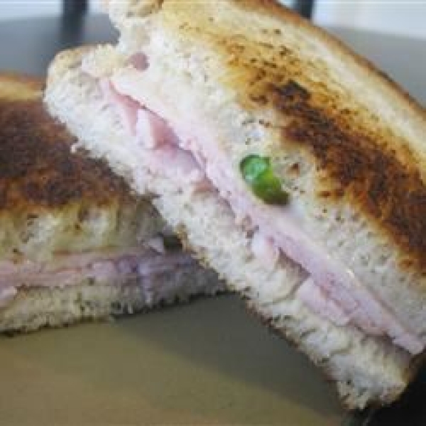 Spicy Ham and Grilled Cheese Sandwich