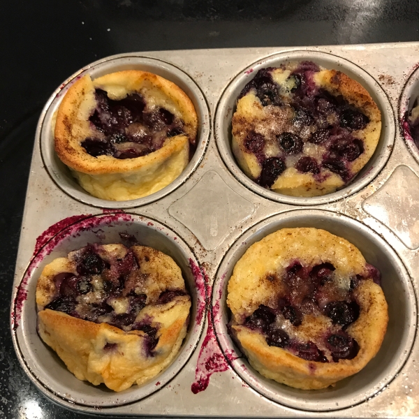 Blueberry Popovers