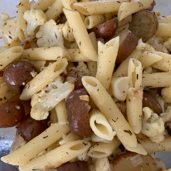 Roasted Potato Cauliflower Pasta