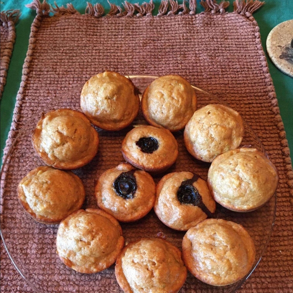 Banana-Blueberry Muffins with Greek Yogurt