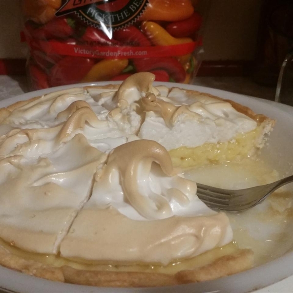 Pineapple Sour Cream Pie