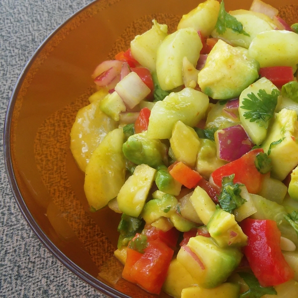 Cool Cucumber and Avocado Salad