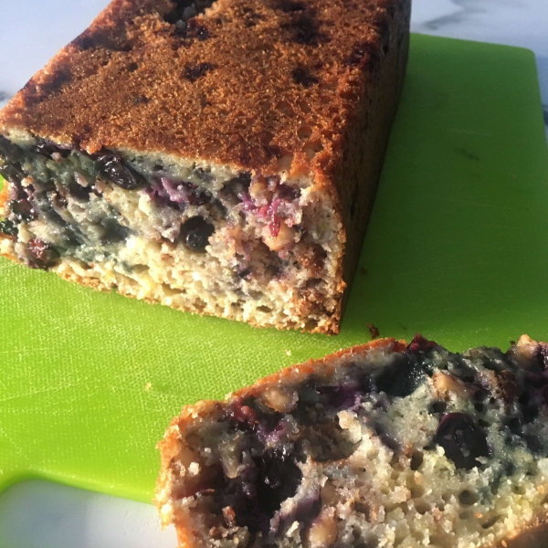 Blueberry Lemon Walnut Bread