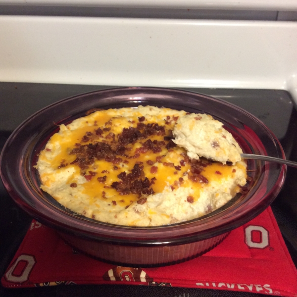 Twice Baked Cauliflower with Bacon