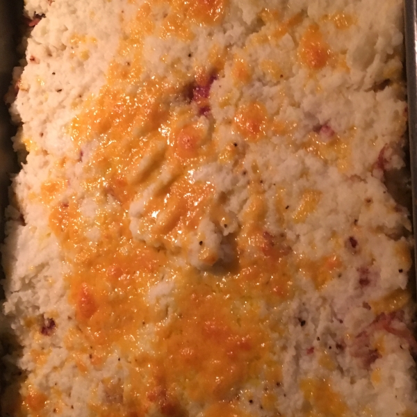 Twice Baked Cauliflower with Bacon