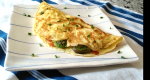 Fiddlehead and Bacon Omelette