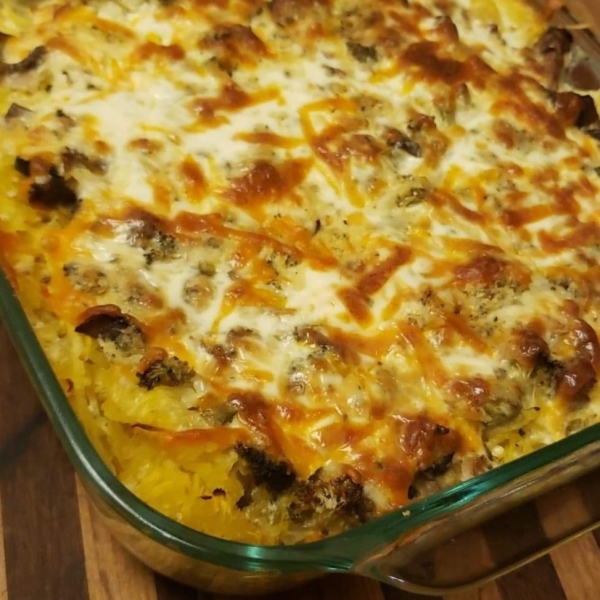 Cheesy Spaghetti Squash Casserole