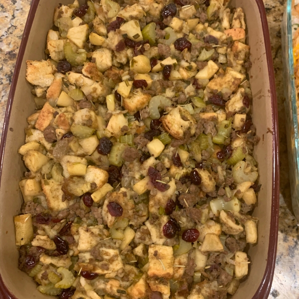 Cranberry, Sausage and Apple Stuffing