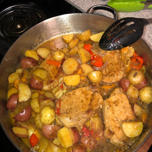 Grandmother's Pork Chop Dinner