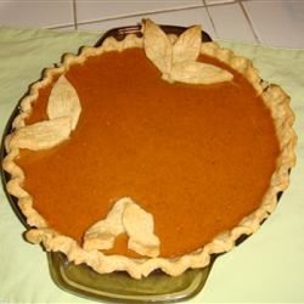 Vanilla Pumpkin Pie