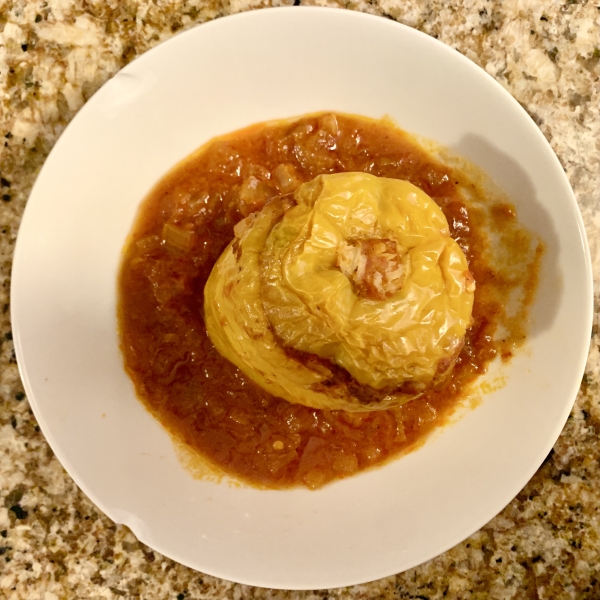 Beef and Rice Stuffed Bell Peppers