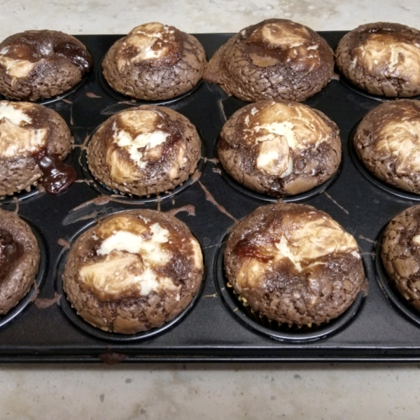 Brownie Cheesecake Cupcakes